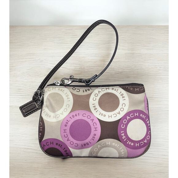 Y2K Coach F17582 Alexandra Snap Head Print Convertible Bag & Wristlet - Picture 7 of 14